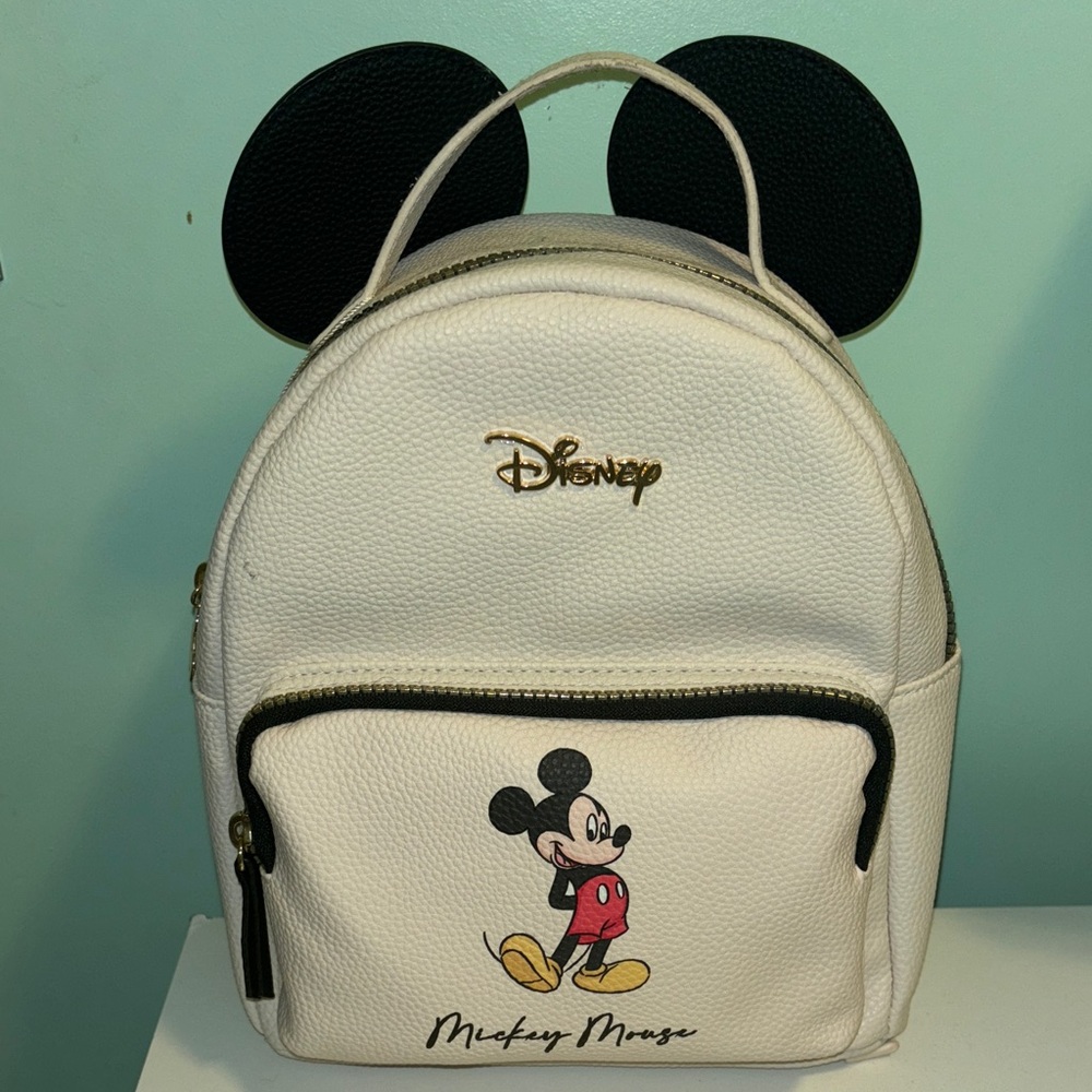 Disney Mickey Mouse Backpack - White and Black